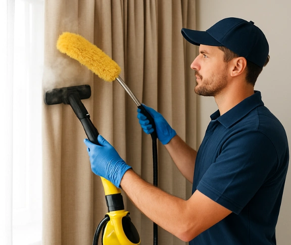Trusted blind cleaning technician Matty Curtain Cleaning durack QLD