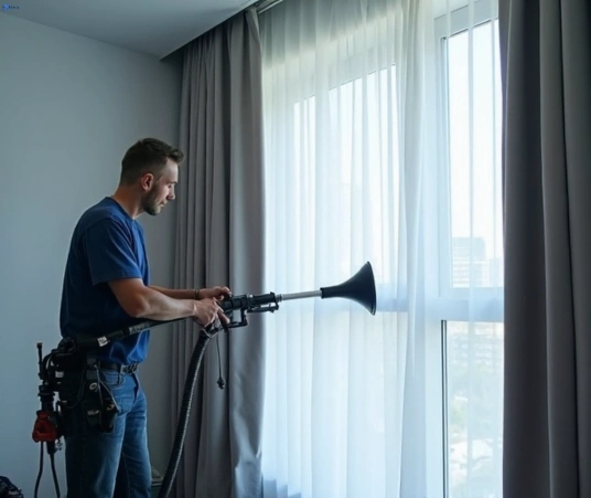 Professional drapes cleaning process tools Matty Curtain Cleaning durack
